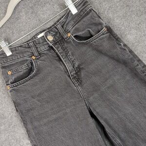 H&M Womens Gray Wide Leg Jeans Denim Pants Size 2